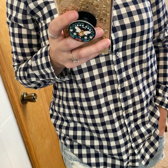 J. Crew Buffalo Check Boy Fit Button Down - Picture 5 of 9